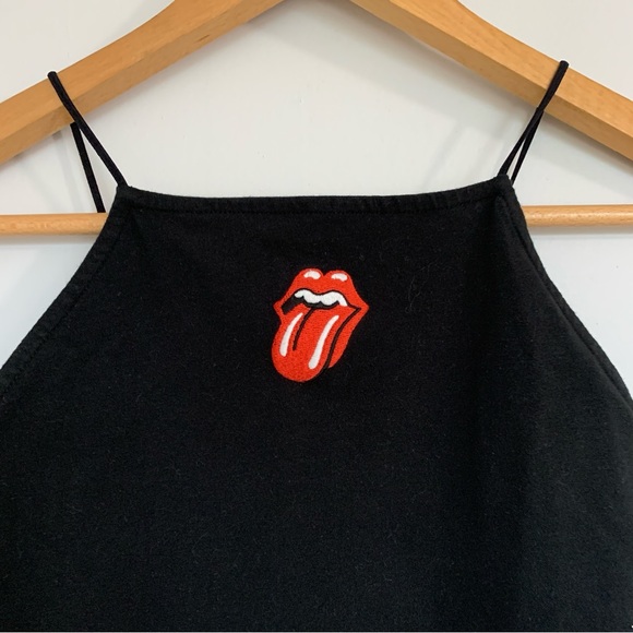 AMERICAN EAGLE BLACK  ROLLING STONES BODYSUIT - Picture 3 of 9